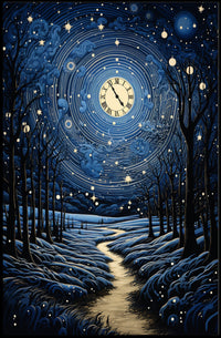 Celestial Nightscape Poster PosterGoat