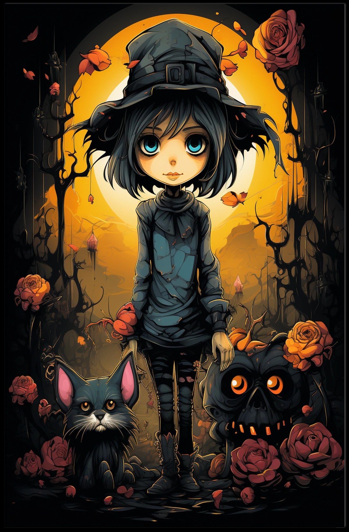 Enchanted Halloween Night Poster