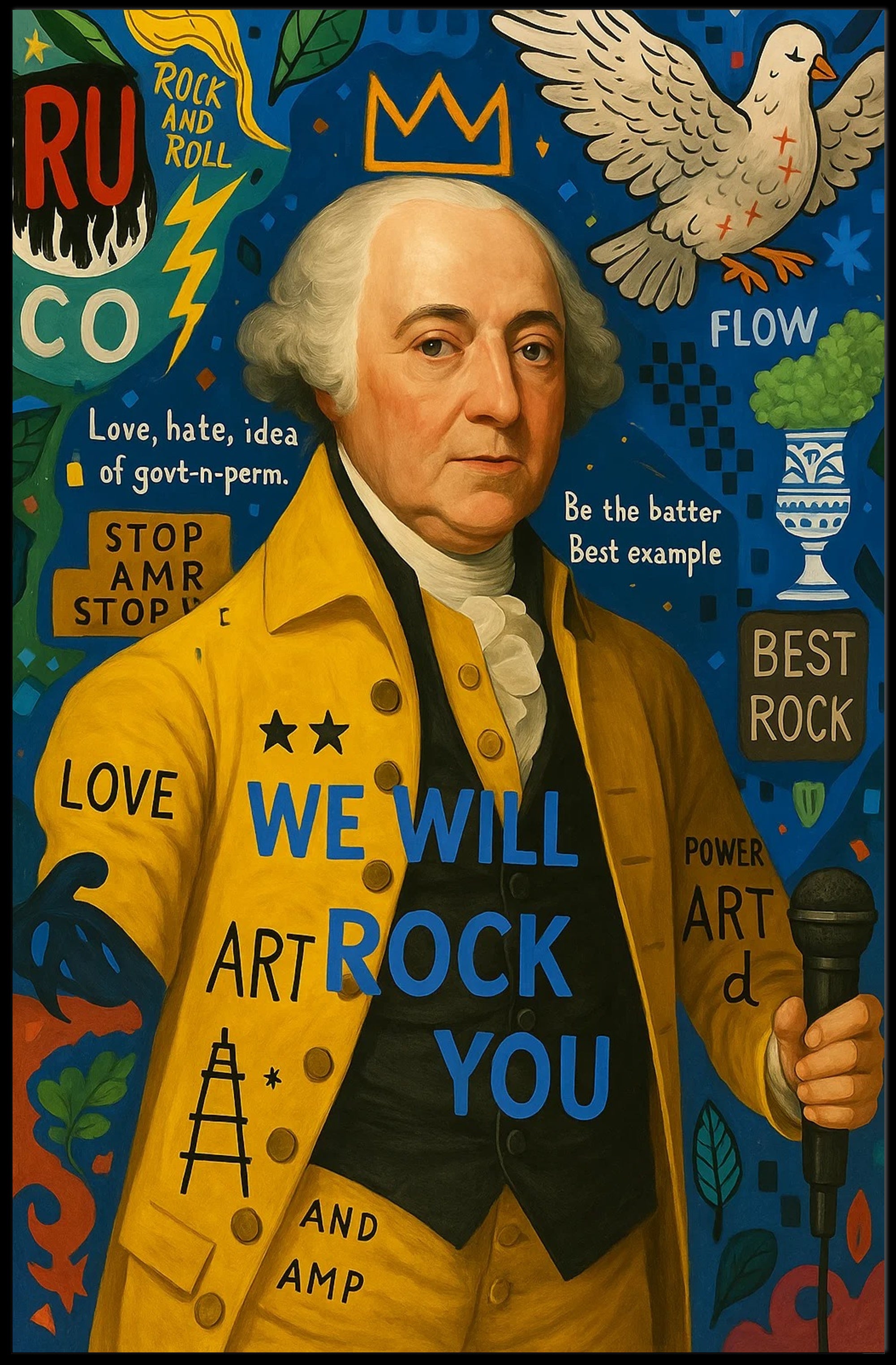 18th Century Rock Fusion Art for Modern Spaces