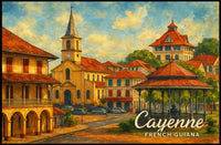 Cayenne French Guiana Poster