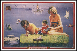 Surreal Family Scene Poster