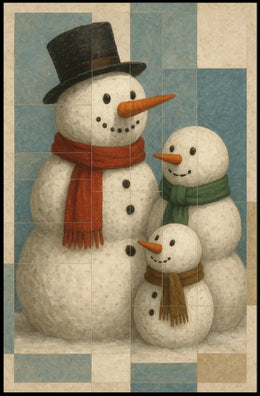 Winter Wonderland Snowmen Poster