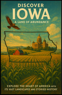 Discover Iowa A Land Of Abundance Poster
