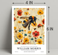 William Morris Vintage Bee Botanical Artistic Poster