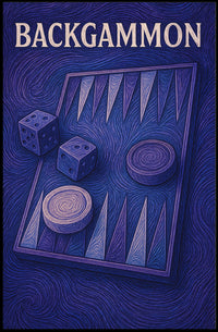Backgammon Art Poster