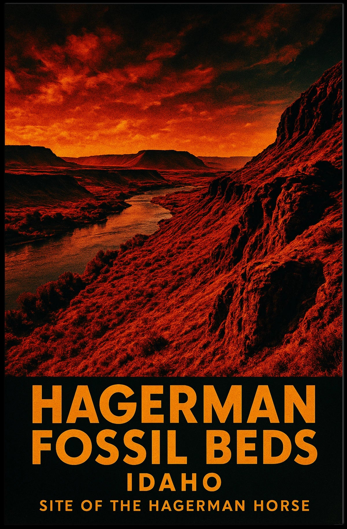 Hagerman Fossil Beds Idaho Poster