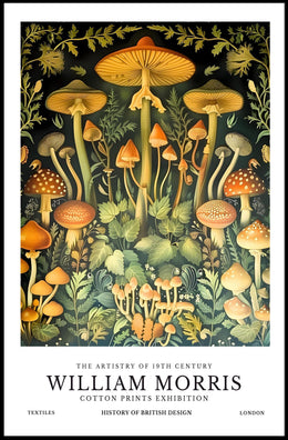 William Morris Cotton Prints Exhibition Poster