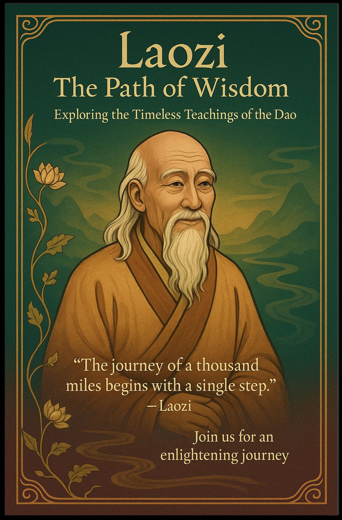Laozi The Path Of Wisdom Poster