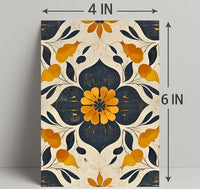Elegant Abstract Floral Design: Artistic Poster