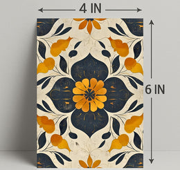 Elegant Abstract Floral Design: Artistic Poster