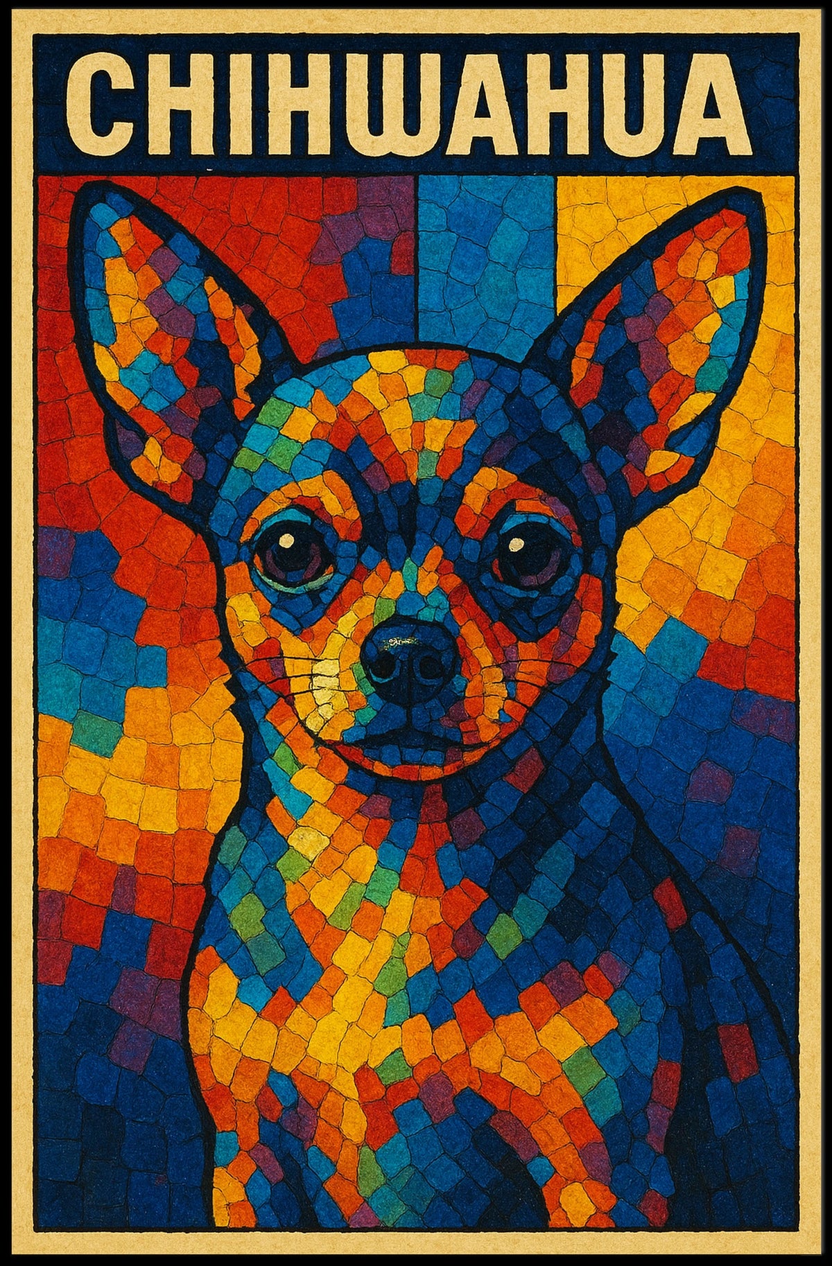 Colorful Chihuahua Art Poster