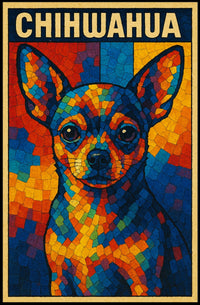 Colorful Chihuahua Art Poster