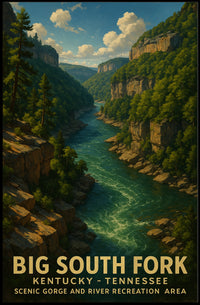 Big South Fork Scenic Gorge And River Poster