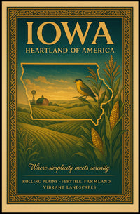 Iowa Heartland Of America Poster
