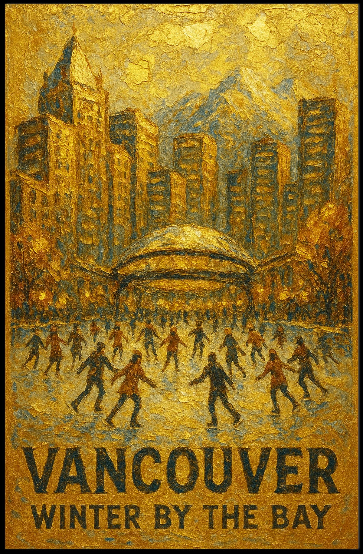Vancouver Winter By The Bay Poster