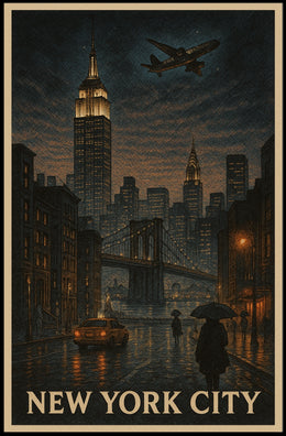 New York City Skyline Poster