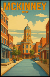 McKinney, Texas A Vintage Tribute Poster