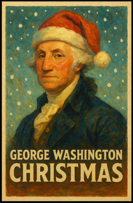 George Washington Christmas Poster