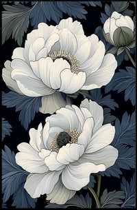 Elegant Floral Design Wall Art Print