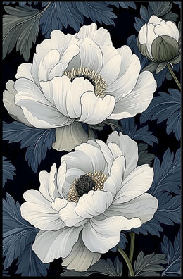 Elegant Floral Design Wall Art Print