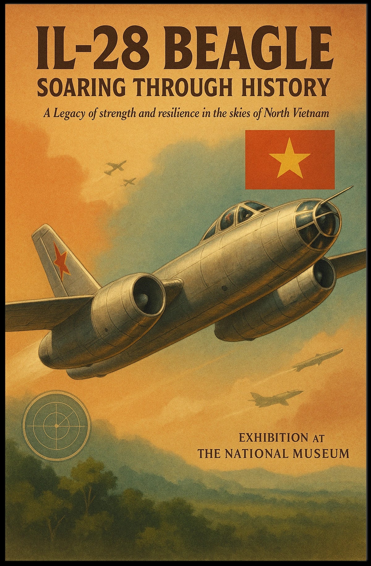 IL-28 Beagle Soaring Through History Poster