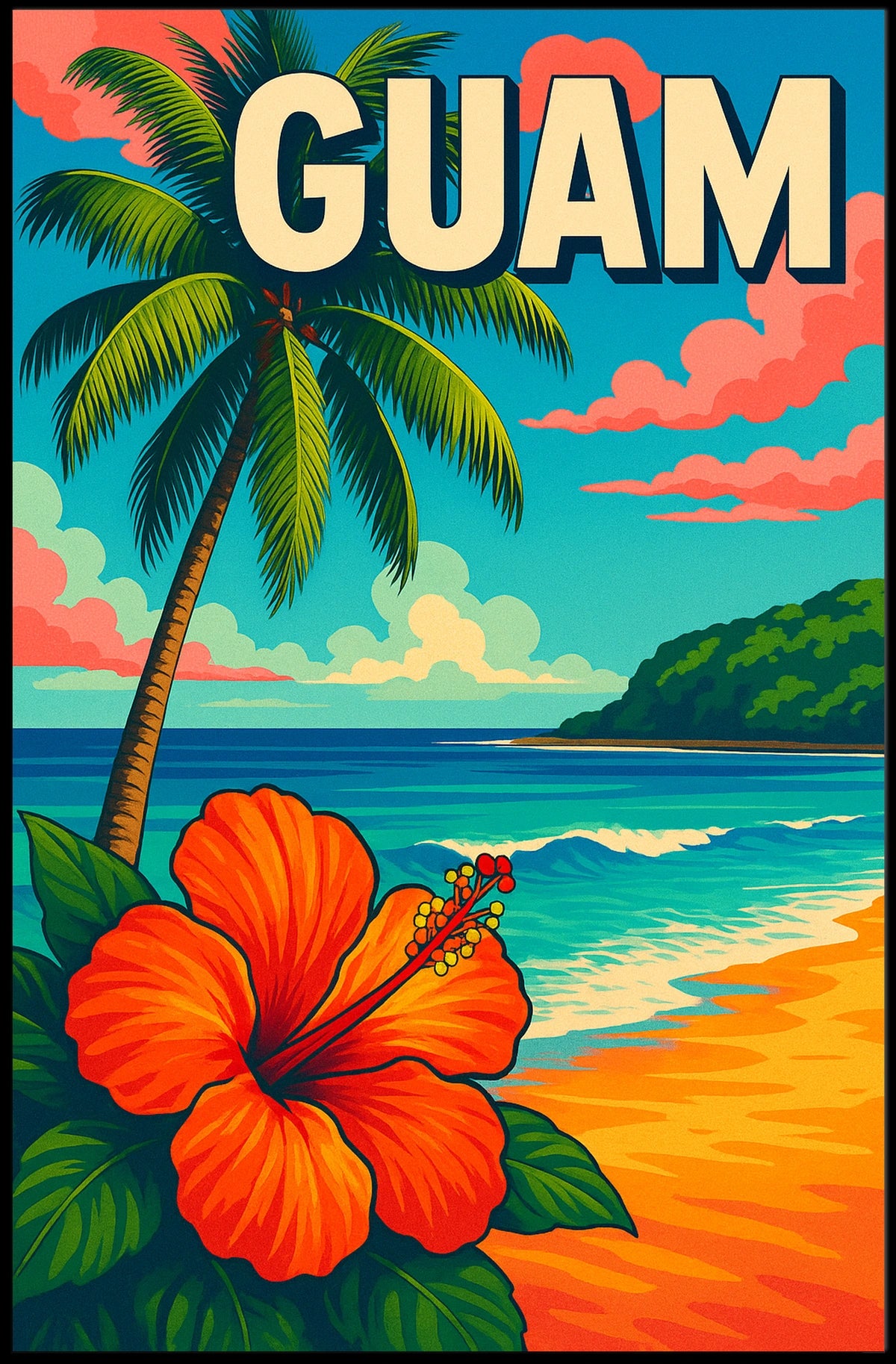 Guam Tropical Paradise Poster