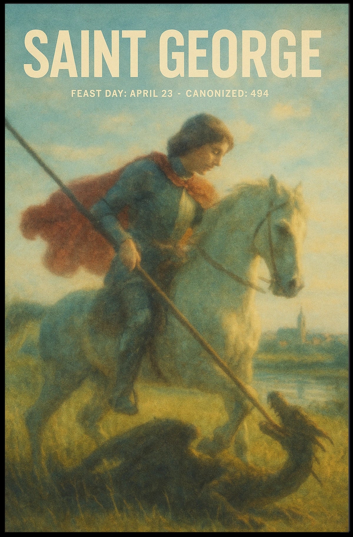 Saint George The Dragon Slayer Poster