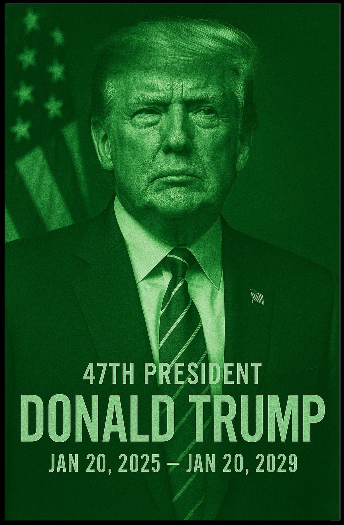 Donald Trump 47th President Poster