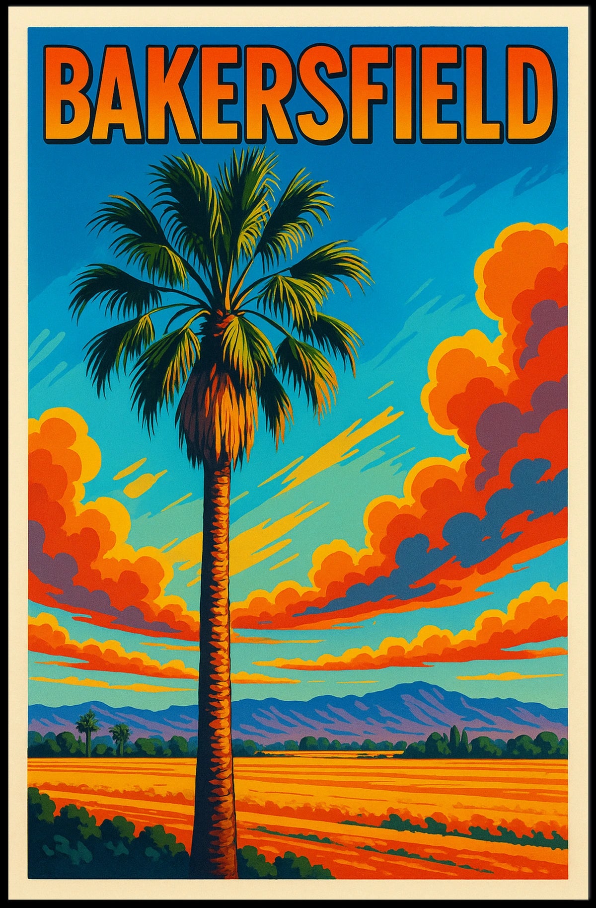 Bakersfield Scenic Poster