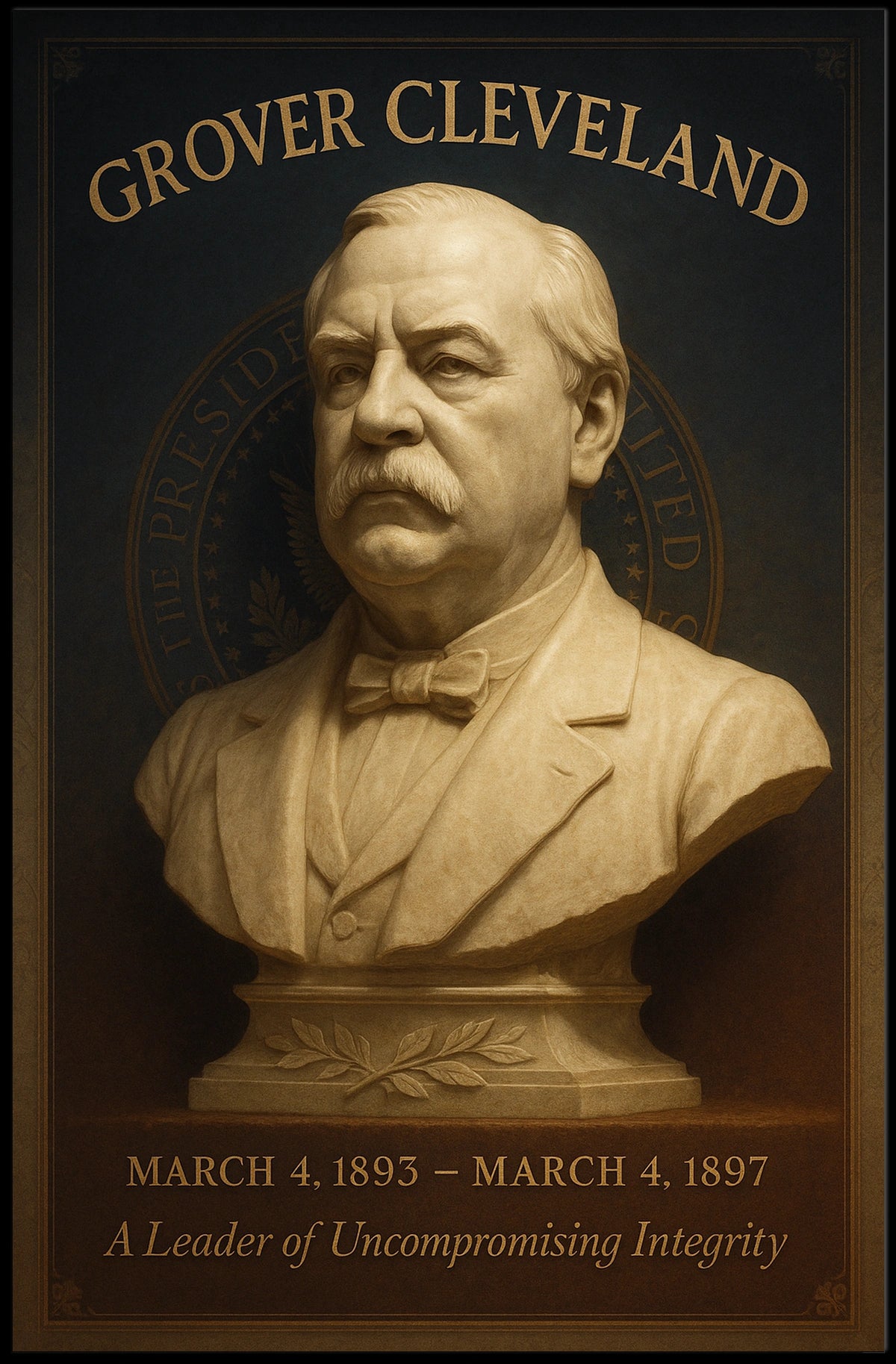 Grover Cleveland A Leader of Uncompromising Integrity Poster