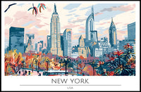 New York Cityscape Poster