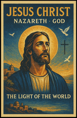Jesus Christ Divine Light Religious Cultural or Heritage Poster