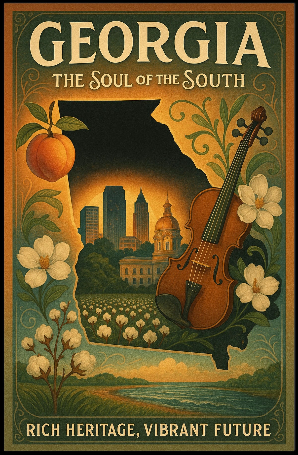Georgia The Soul Of The South Poster