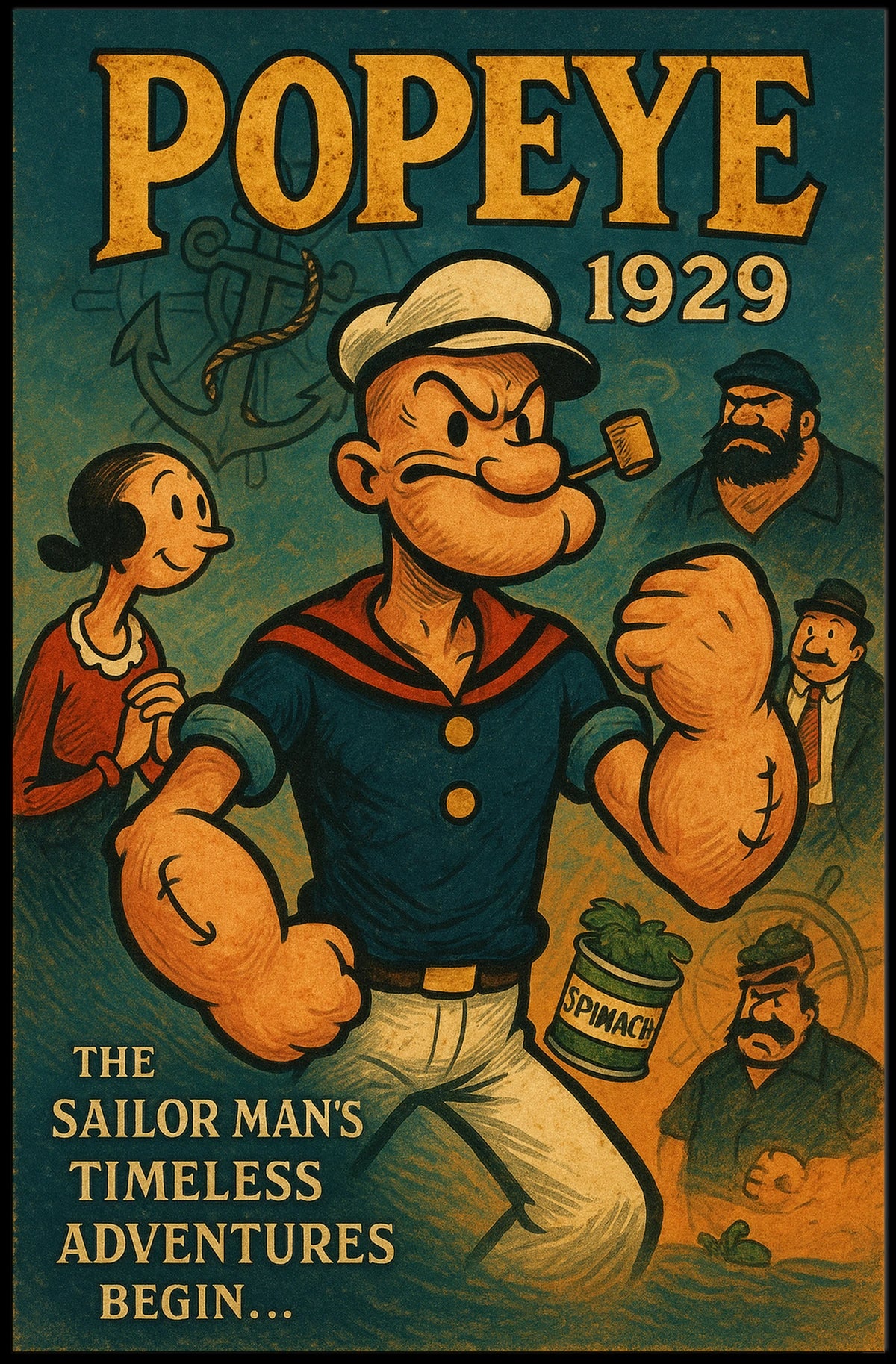 Popeye 1929 Art Poster POP-133