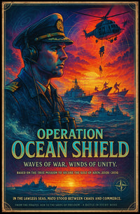 Ocean Shield Heroic Naval Military Recruitment Poster