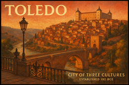 Toledo City of Three Cultures Travel Poster