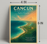 Cancun The Jewel of the Caribbean Poster PosterGoat