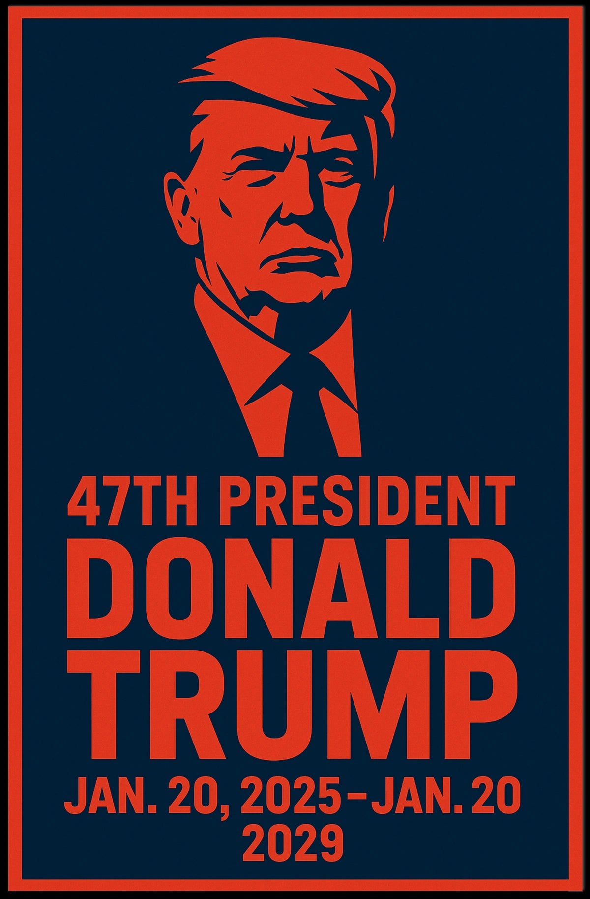 Trump Visionary Free World Pop Art Poster