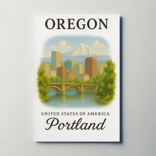 Oregon, Portland Signature Series Vintage Travel Poster