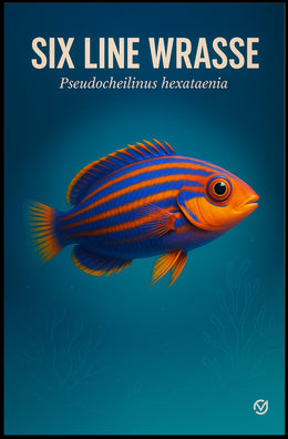 Six Line Wrasse Poster PosterGoat