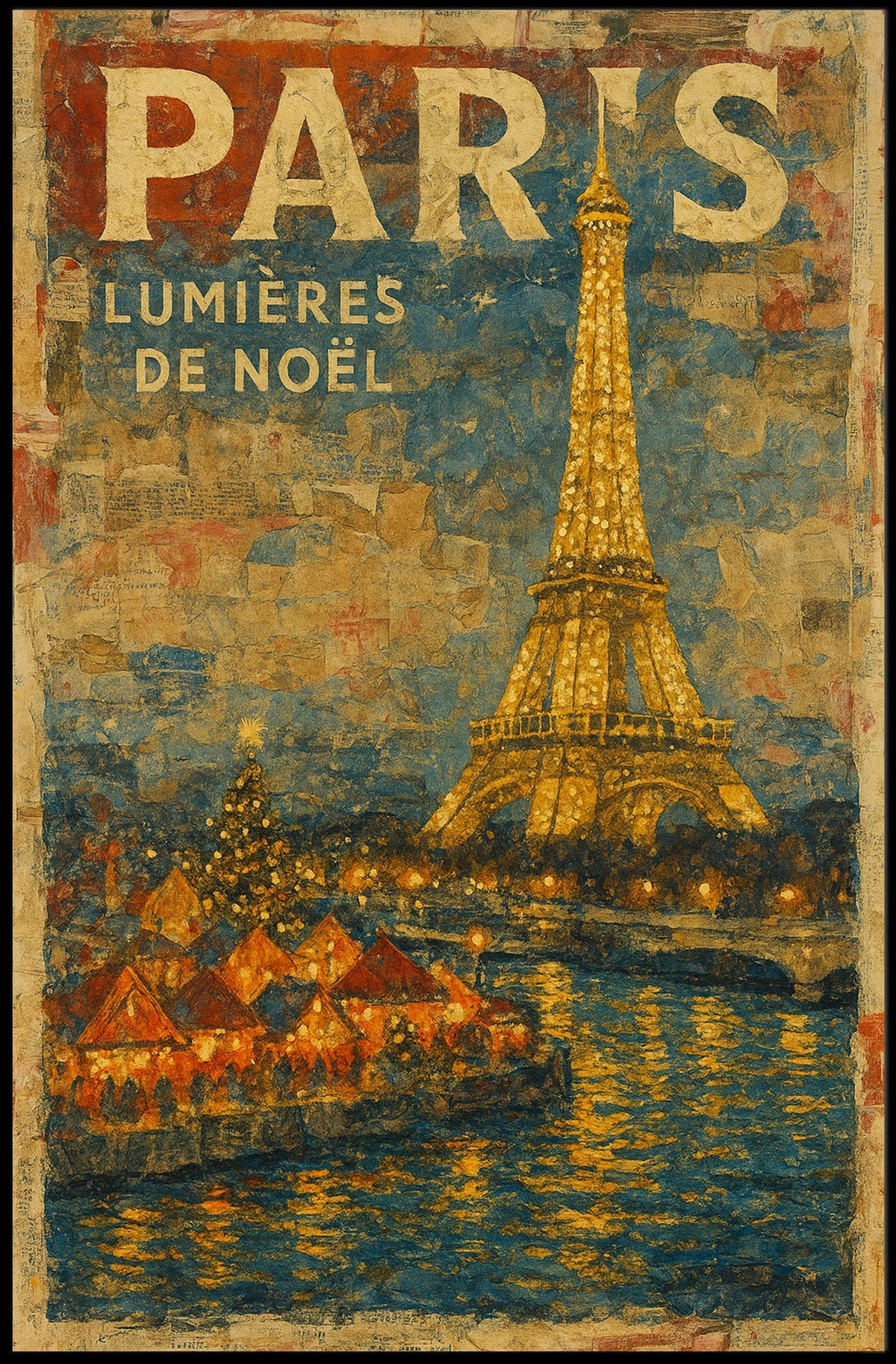 Paris Lumières De Noël Poster