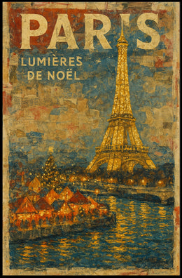 Paris Lumières De Noël Poster