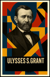 Ulysses S. Grant 18th President of the United States Abstract Pop Poster