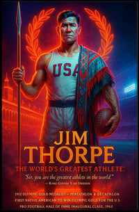 Jim Thorpe Legendary Athlete Jim Thorpe Poster