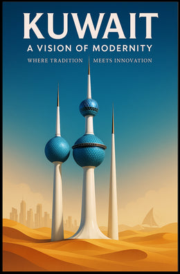 Kuwait - A Vision of Modernity Poster PosterGoat