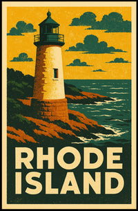 Rhode Island Lighthouse Poster