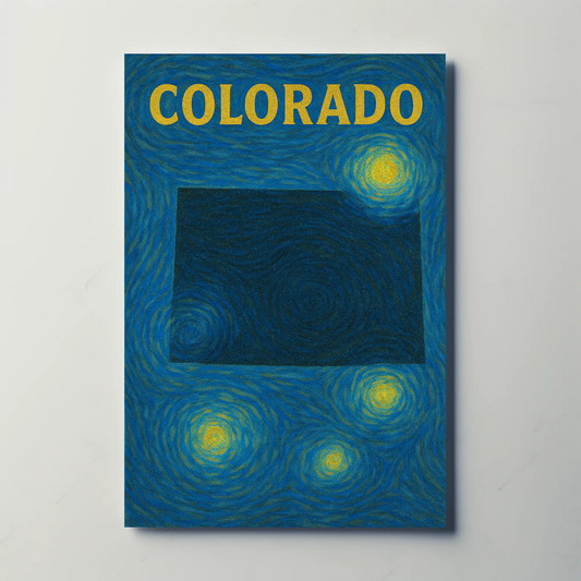 Colorado Starry Night Poster