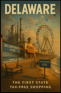 Delaware The First State Poster