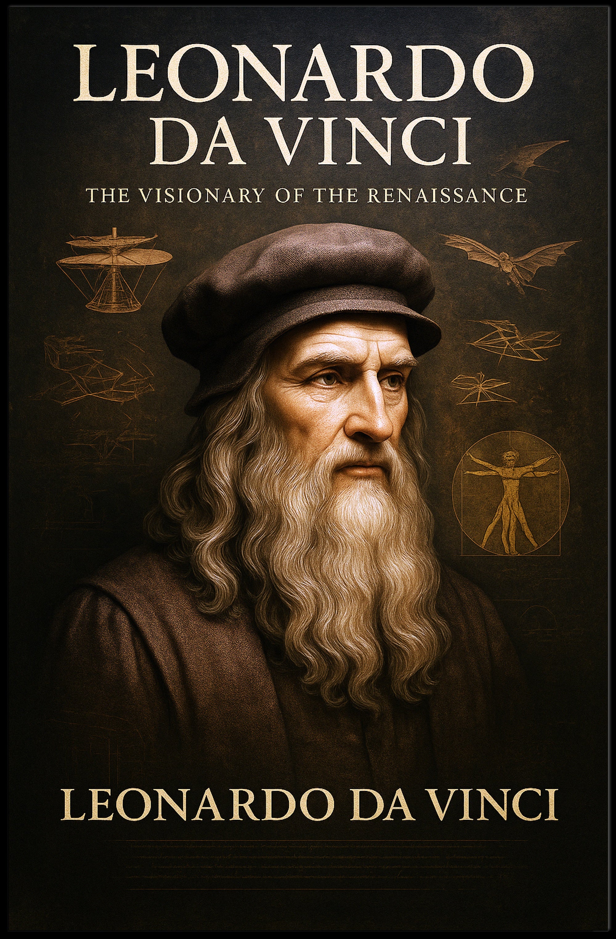 Leonardo da Vinci The Visionary of the Renaissance Poster PosterGoat