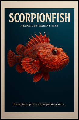 Scorpionfish Venomous Marine Fish Poster PosterGoat